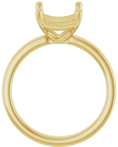 Sužadėtuvių Žiedas „Solitaire“ 585 Geltonojo Aukso Emerald 10mm x 8mm (2)