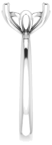 Sužadėtuvių Žiedas „Solitaire“ 585 Baltojo Aukso Round 9.4mm (4)