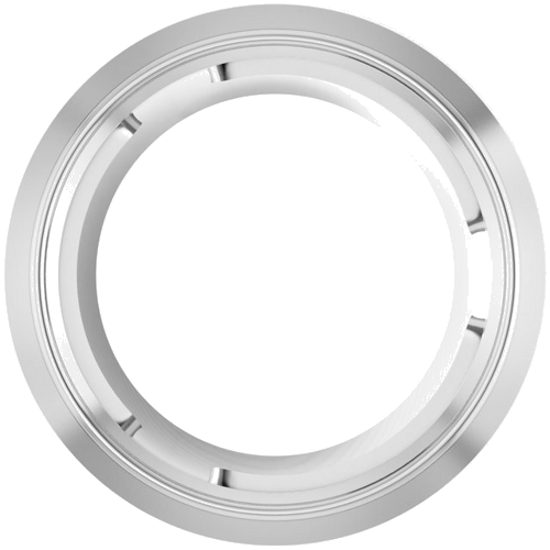 14K White 6.5 mm Round Slide Pendant Mounting (1)