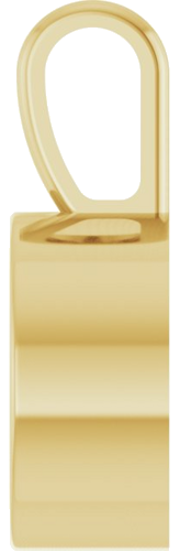 14K Yellow 10 mm Round Bezel-Set Pendant Mounting (3)