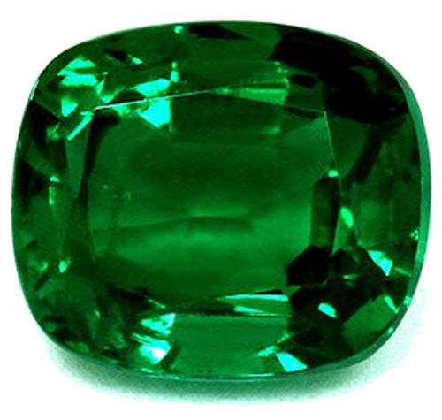 1.38 carat GREEN Cushion Smaragdas (1)