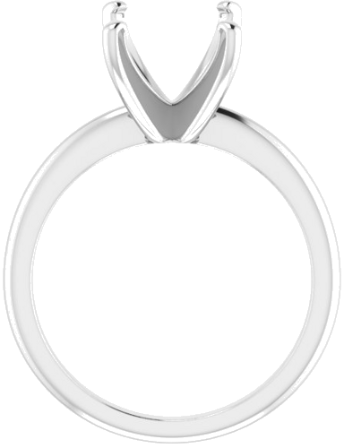 Sužadėtuvių Žiedas „Solitaire“ 585 Baltojo Aukso Emerald 10mm x 8mm (2)