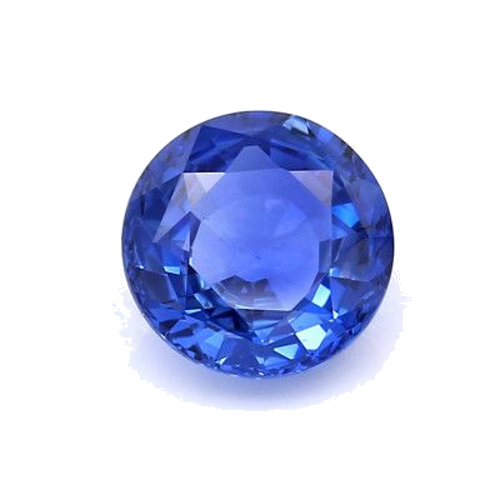 3.02 carat BLUE BRILLIANTSTEP cut Round Safyras (1)
