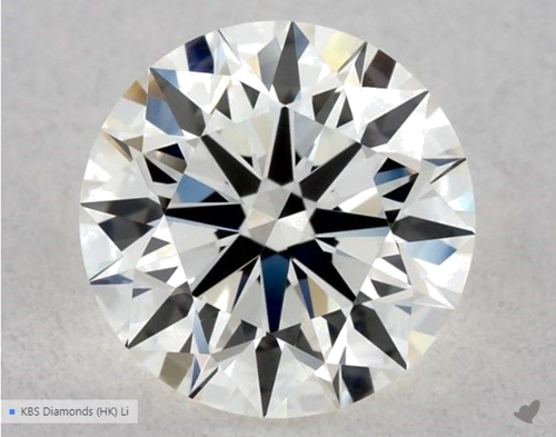 0.58 carat J-VVS1 Excellent cut Natūralus Round Deimantas (1)