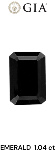1.04 carat Fancy Black-VVS2 Natūralus Emerald Deimantas (1)