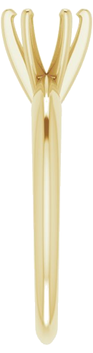 Sužadėtuvių Žiedas „Solitaire“ 585 Geltonojo Aukso Round 5.7mm x 6mm (4)