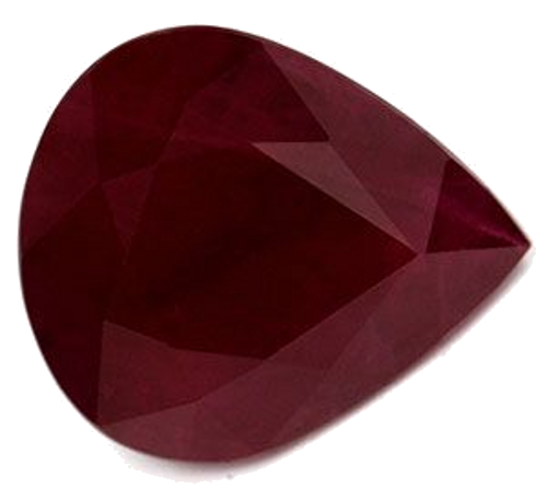 4.18 carat RED Pear Rubinas (1)