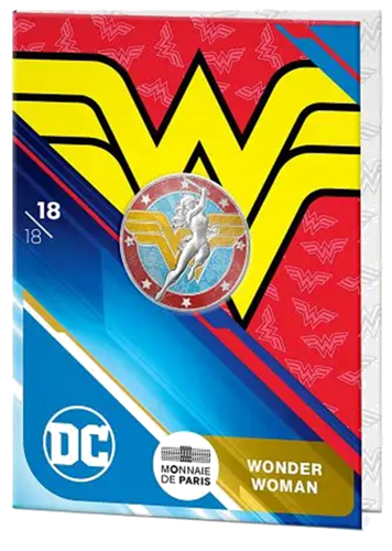 10 eiro WONDER WOMAN 2025 Francijas sudraba monēta BU kartītē (3)