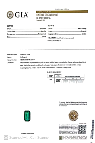 3.07 carat GREEN Smaragdas (1)