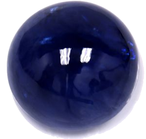 7.99 carat BLUE CABOCHON cut Round Safyras (1)