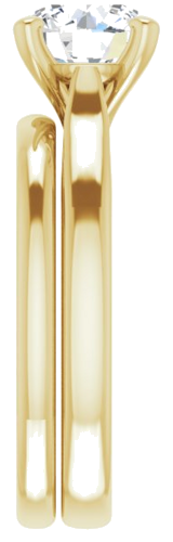 14K Yellow 7.4 mm Round Engagement Ring Mounting (9)