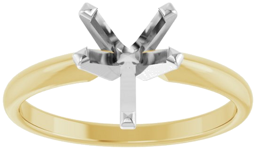 Sužadėtuvių Žiedas „Solitaire“ 585 Baltojo Ir Geltonojo Aukso Pear Shape 9mm x 6mm (3)