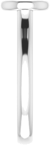 14K White  6 mm Round Solitaire Engagement Ring Mounting (4)