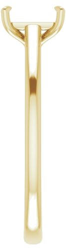 Sužadėtuvių Žiedas „Solitaire“ 585 Geltonojo Aukso Emerald 6mm x 4mm (4)