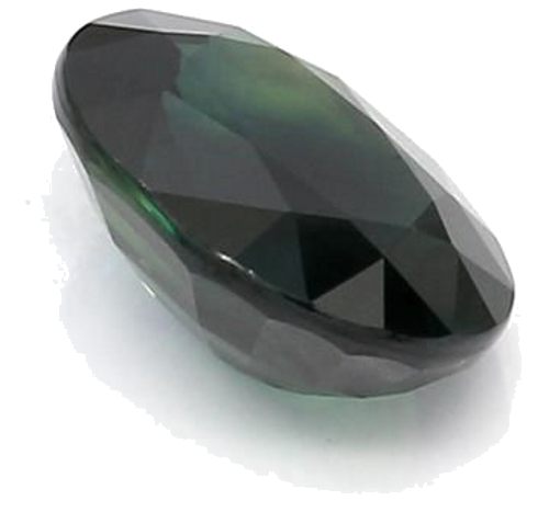 2.41 carat BLUE BRILLIANTSTEP cut Oval Safyras (1)