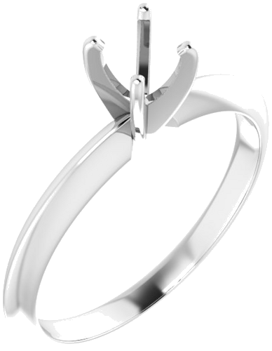 Sužadėtuvių Žiedas „Light Solitaire“ 585 Baltojo Aukso Round 4.2mm x 4.9mm (1)