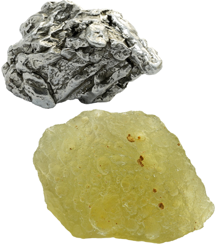 Meteoritas Campo del Cielo - Su Libijos stiklu (1)