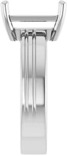 Sužadėtuvių Žiedas „Solitaire“ 585 Baltojo Aukso Emerald 10mm x 8mm (4)