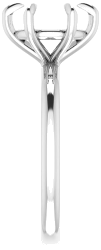 Sužadėtuvių Žiedas „Solitaire“ 585 Baltojo Aukso Round 9mm (4)