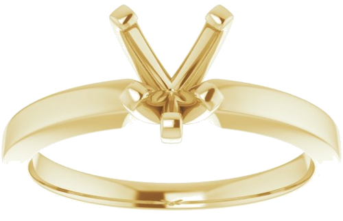 Sužadėtuvių Žiedas „Solitaire“ 585 Geltonojo Aukso Heart Shape 6mm (3)