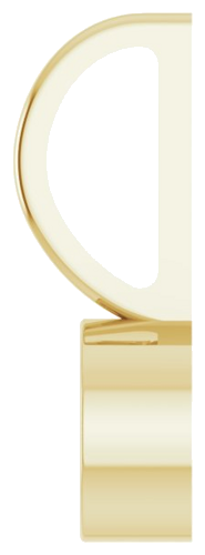 14K Yellow 4.5 mm Round Solitaire Charm Pendant Mounting (3)