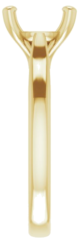 Sužadėtuvių Žiedas „Solitaire“ 585 Geltonojo Aukso Round 8.8mm (4)