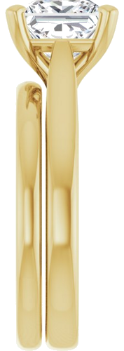 14K Yellow 7 mm Square Engagement Ring Mounting (9)