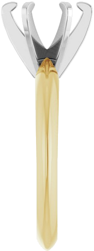 Sužadėtuvių Žiedas „Solitaire“ 585 Baltojo Ir Geltonojo Aukso Round 7.4mm (4)