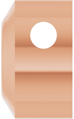 Pakabukas „Solitaire“ 585 Rožinis Aukso Round 3mm (3)