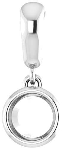 14K White  4.8 mm Round Pendant Mounting (1)