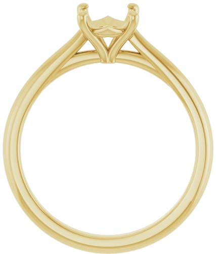 Sužadėtuvių Žiedas „Solitaire“ 585 Geltonojo Aukso Oval 8mm x 6mm (2)