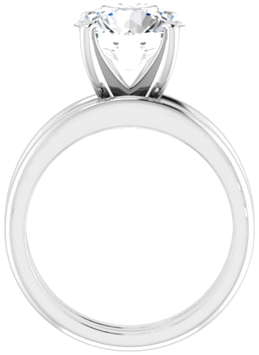 Sužadėtuvių Žiedas „Solitaire“ 585 Baltojo Aukso Round 9.4mm (7)