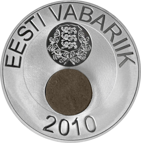 2010 Estija gamtai 50 kronų sidabrinė moneta (1)