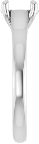 Sužadėtuvių Žiedas „Solitaire“ 585 Baltojo Aukso Oval 7mm x 5mm (4)