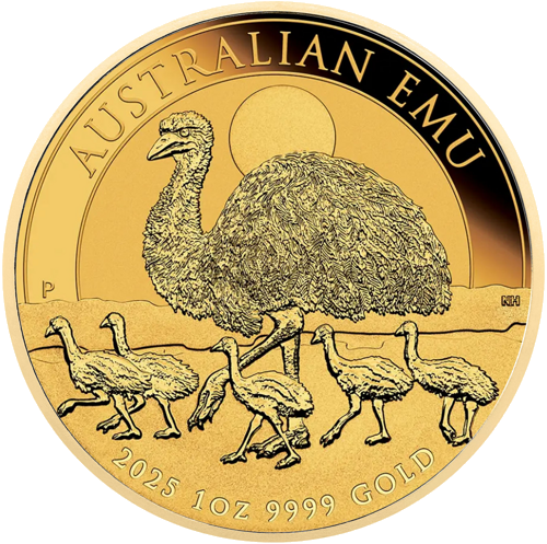1 oz Emu 2025 Austrālija zelta monēta (1)