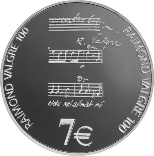 2013 Estonia Raimond Valgre 100th anniversary 7 EURO coin (1)