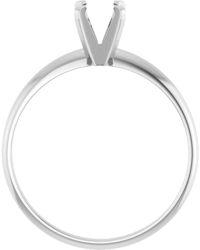 Sužadėtuvių Žiedas „Solitaire“ 585 Baltojo Aukso Round 5.2mm (2)