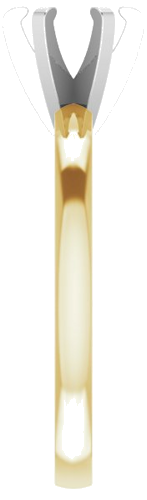 14K Yellow White 5.7-6 mm Round Solitaire Engagement Ring Mounting (4)