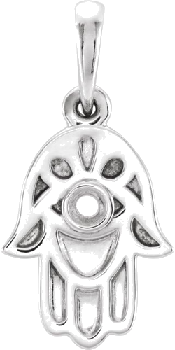 Pakabukas „Hamsa“ 925 Sidabro Round 2mm (1)