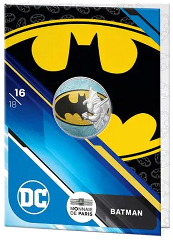 10 евро BATMAN 2025 сребърна монета на Франция в BU карта (3)