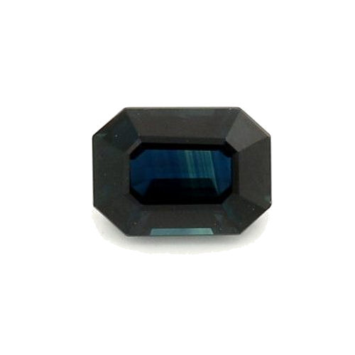 1.19 carat BLUE STEP cut Octagonal Safyras (1)