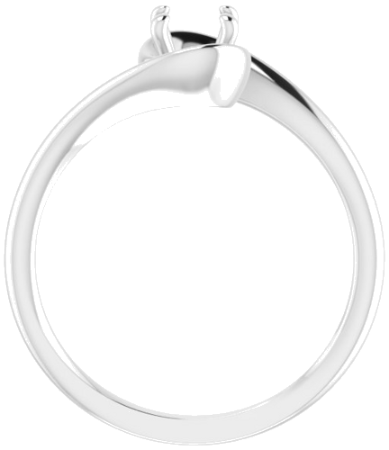 Sužadėtuvių Žiedas „Solitaire“ 585 Baltojo Aukso Round 5.2mm (2)