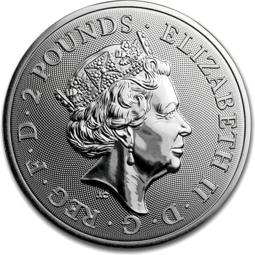 2019 Kiaulės metai (Lunar) Didžioji Britanija 1 oz sidabrinė moneta (3)