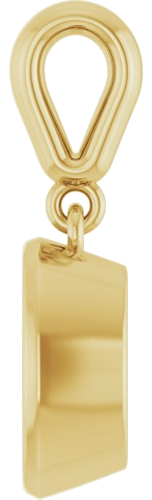 14K Yellow  8x6 mm Oval Pendant Mounting (3)