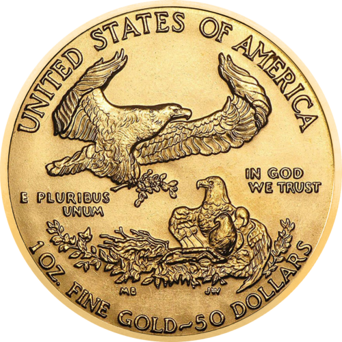 Златна монета „Американски орел“ от 1 унция, САЩ, 1986 г., Proof (6)