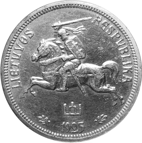 1925 Lithuania 1 litas silver coin (2)
