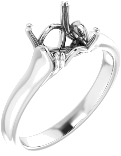 Sužadėtuvių Žiedas „Solitaire“ 950 Platinos Square 6mm (1)