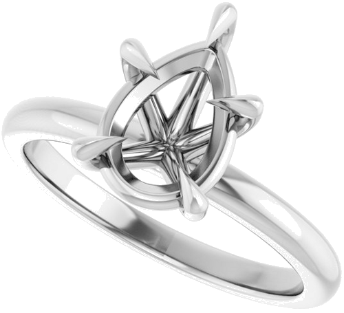 Sužadėtuvių Žiedas „Solitaire“ 585 Baltojo Aukso Pear Shape 10mm x 7mm (5)