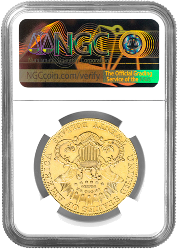 $20 Saint Gaudens/Double Eagle Златна монета на САЩ NGC MS 62 1904 (2)