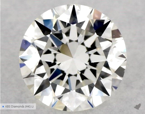 0.5 carat I-VS1 Excellent cut Natūralus Round Deimantas (1)